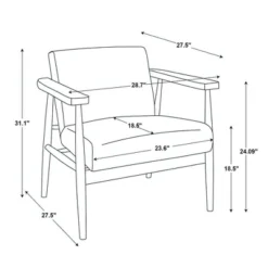 Upholstered Natural Wood Accent Chair - Hearth & Hand™ With Magnolia -Living Room Furniture Store GUEST efd29593 c505 45ce 8b88 af9ffc1f09ea