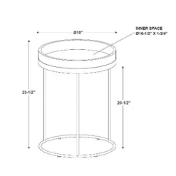 Wood & Steel Accent Side Table - Natural/Black - Hearth & Hand™ With Magnolia -Living Room Furniture Store GUEST f1970950 e325 494c 9c80 57b3608cf0fd