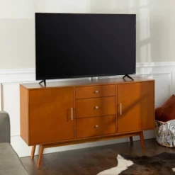 Mid-Century Modern Wood Console TV Stand For TVs Up To 65" - Saracina Home 11 Mid-Century Modern Wood Console TV Stand For TVs Up To 65" - Saracina Home -Living Room Furniture Store GUEST f4776153 9248 4743 8fa8 bef9a1fa29c7