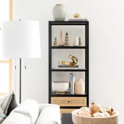 Console Table With Woven Rattan Shelf Black - Threshold™ Designed With Studio McGee 22 Console Table With Woven Rattan Shelf Black - Threshold™ Designed With Studio McGee -Living Room Furniture Store GUEST f71b8141 512b 4383 9135 4f0d694163bd