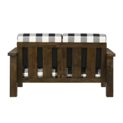 Jovie Gingham Rustic Loveseat - HOMES: Inside + Out -Living Room Furniture Store GUEST f773bcaf 574a 4e27 96b6 3bc9f78da4e4