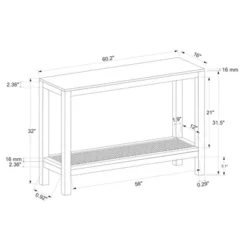 Console Table With Woven Rattan Shelf Black - Threshold™ Designed With Studio McGee 23 Console Table With Woven Rattan Shelf Black - Threshold™ Designed With Studio McGee -Living Room Furniture Store GUEST fd806213 5ef7 492e a065 be15b39cc53e