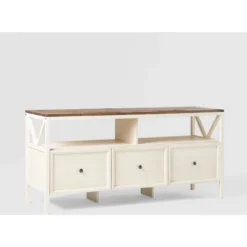 Farmhouse 3 Drawer Wood TV Stand For TVs Up To 65" - Saracina Home 41 Farmhouse 3 Drawer Wood TV Stand For TVs Up To 65" - Saracina Home -Living Room Furniture Store GUEST fecee8bb 867b 4497 a2fe de792e75020c